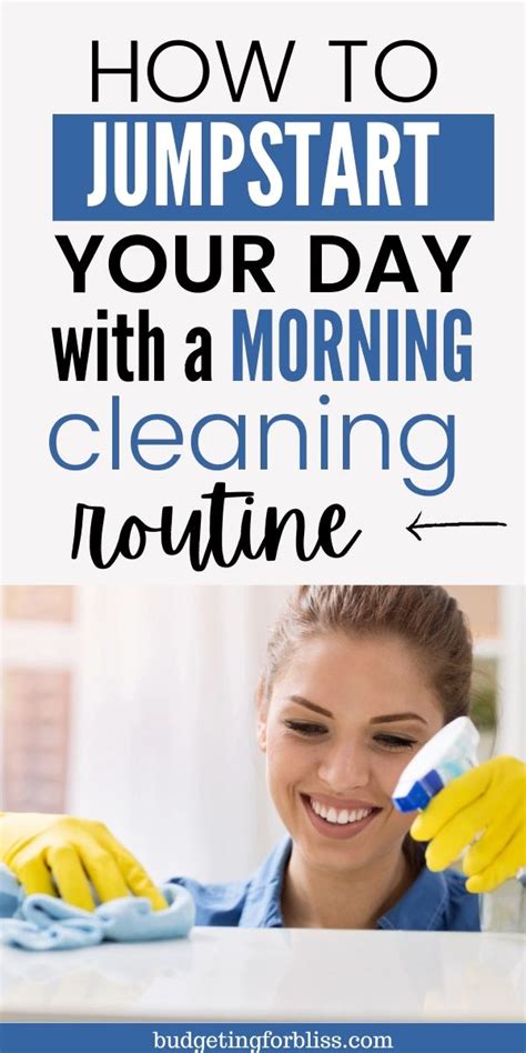 Quick 5 Step Morning Cleaning Routine Budgeting For Bliss [video