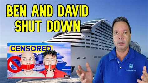 CRUISE LINE SHUTS DOWN BEN AND DAVID - YouTube