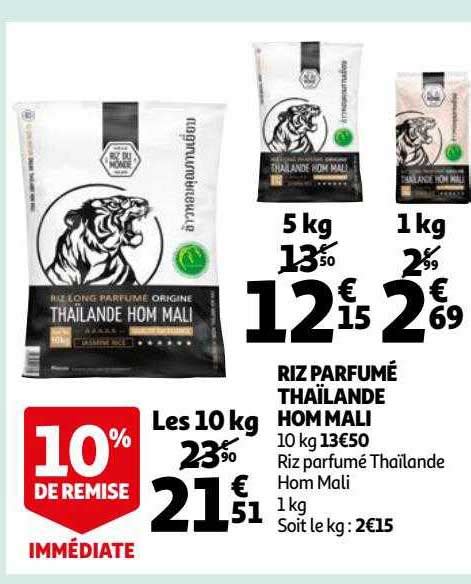 Promo Riz Parfum Tha Lande Hom Mali Chez Auchan Icatalogue Fr