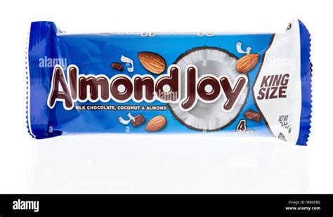 Winneconne Wi 9 March 2018 An Almond Joy King Size Candy Bar On An