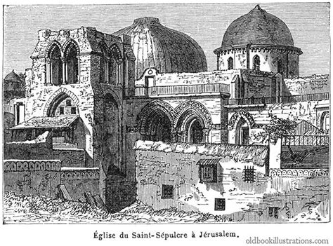 Church of the Holy Sepulchre, Jerusalem | Old Book Illustrations