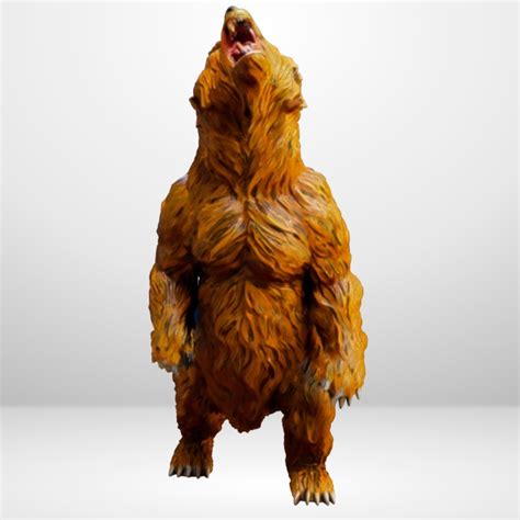 Hot Goblin 熊B ミニチュア ホットゴブリン 咆哮する野獣TRPGコマ