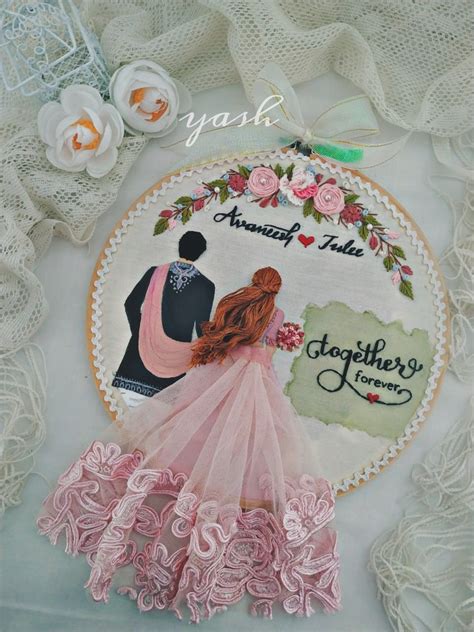 Together Forever Wedding Theme Hoop Art Embroidery Hoop Art Diy