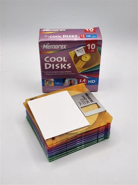 Used 10 Pack Memorex 2HD 3 5 Computer Diskettes PC Format Cool Disks