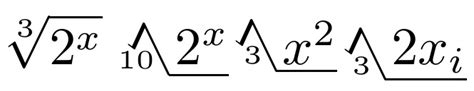 graphics - Reflected radical symbol -- help with indices? - TeX - LaTeX ...