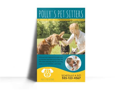 Pet Sitters Poster Template Mycreativeshop