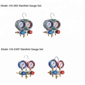 Dszh 2 Valve High Quality Refrigerant Accessories Ac Testing Manifold