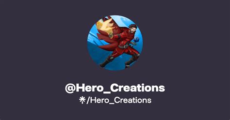 Hero Creations Twitter Instagram Tiktok Twitch Linktree