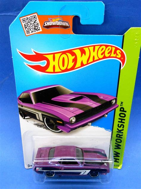 2013 Hot Wheels 70 Plymouth Aar Cuda Morado Workshop 170 00 En