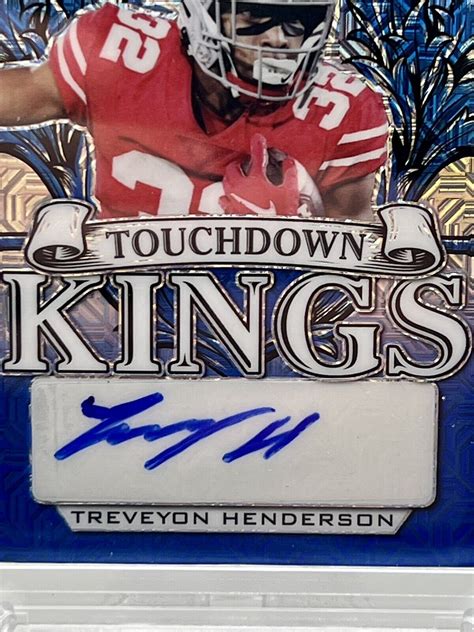 2022 Leaf Metal Draft TreVeyon Henderson Blue Mojo Proof 1 1 Auto SSP