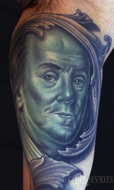 Ben Franklin Tattoo By Mike Devries Tattoonow