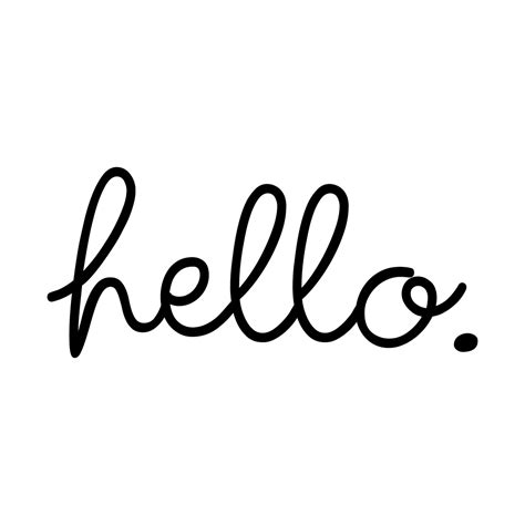 Hello 11 X 5 Cute Decorative Front Door Vinyl Decal Sticker Art