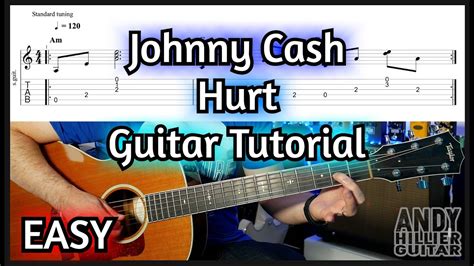 Johnny Cash Hurt Guitar Tutorial Lesson Easy Youtube