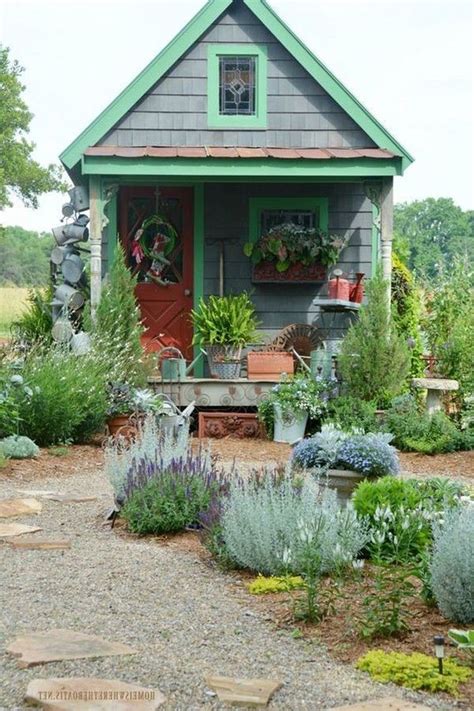 15 Lovely Colorful And Bright Painted Shed Ideas Painted Garden