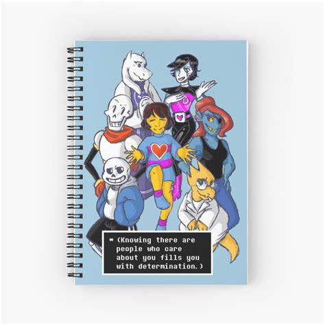 Determination Undertale Spiral Notebook For Sale By Chrysocolla113