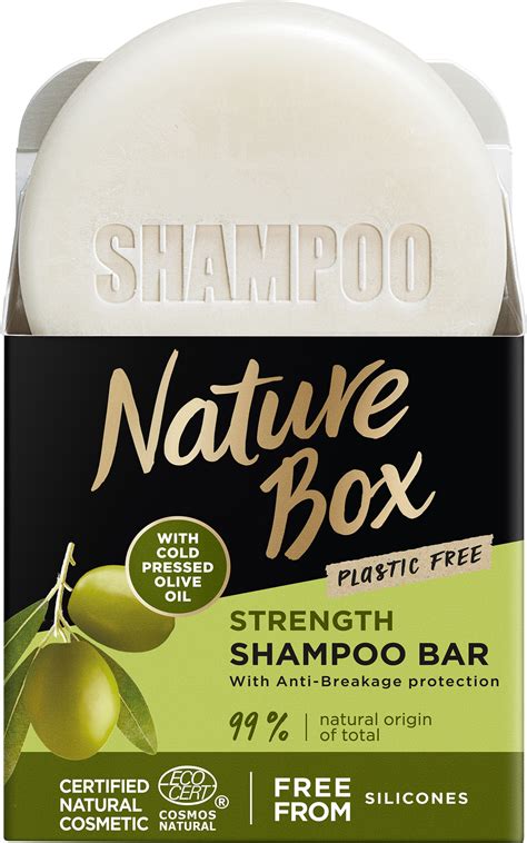 Твердый шампунь Nature Box Olive Oil для укрепления длинных волос та ...