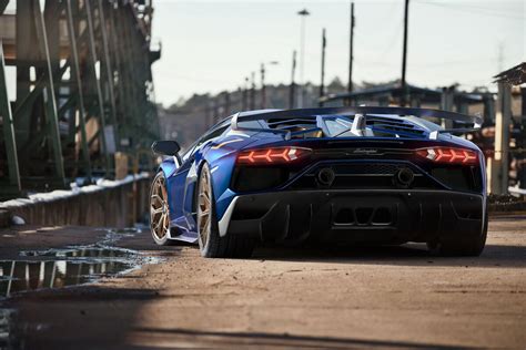 Lamborghini Aventador SVJ blue · free photo from uaha - images on Fonwall