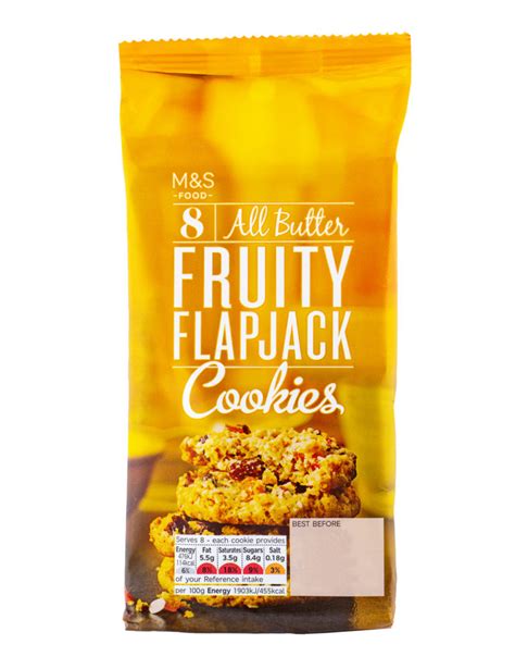 All Butter Fruity Flapjack Cookies G Marks Spencer Fruity