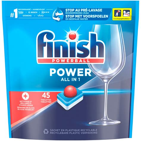 Finish Power All In One Vaatwastabletten Per Zak 45 St