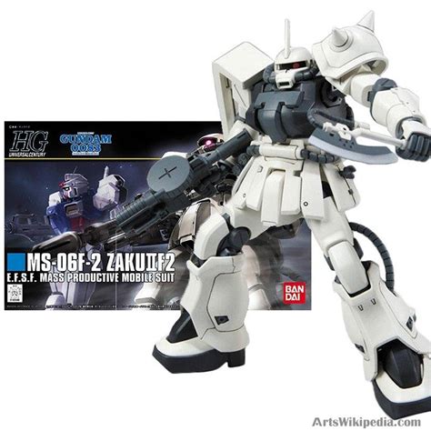 Bandai Original Gundam Model Kit Anime Figure Hguc Ms F Zaku