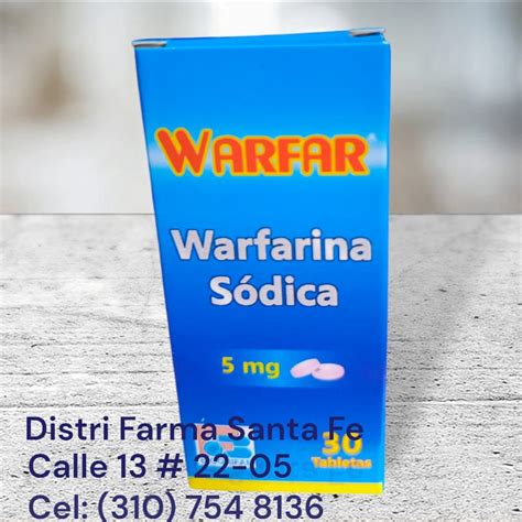 WARFAR 5MG X 30 TABLETAS WARFARINA SODICA BF