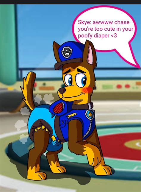 Paw Patrol Chase In Diapers By Rogineabdlpawpatrol On Deviantart