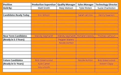 Nonprofit Succession Planning Template