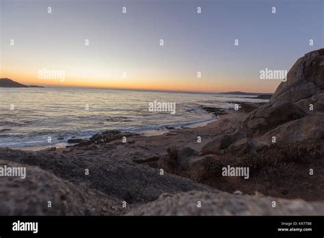 Beach At Carmel On Monterey Peninsula In California Stock Photo Alamy