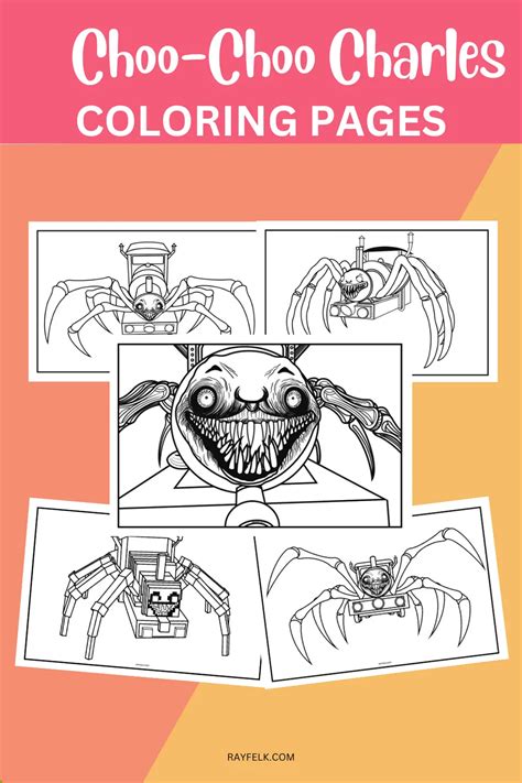 Choo Choo Charles Coloring Pages Free Printable Pdfs