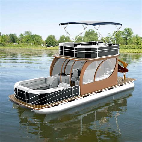 CE Certificate Aluminum Luxury Party Pontoon Boat