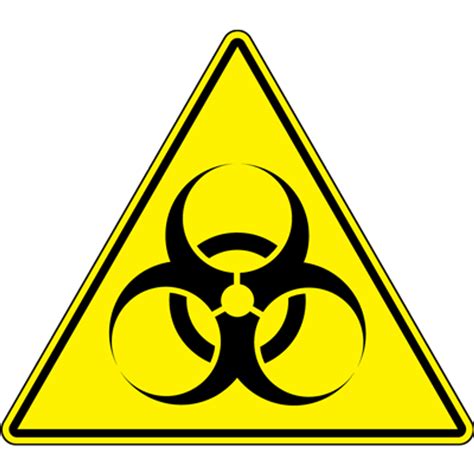 Yellow Biohazard Floor Sign | Floor Marking | DuraLabel