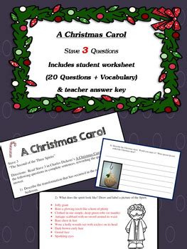 Stave 3 Christmas Carol Answers | Christmas Carol