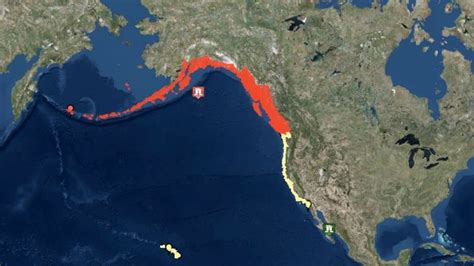 Tsunami fears ease after huge earthquake off coast of Alaska | World ...