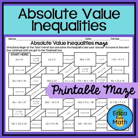 Absolute Value Inequalities Worksheets Worksheets Library