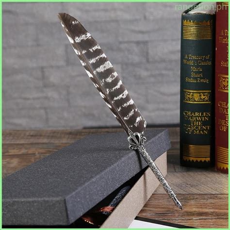 Ran Luxury Vintage Feather Quill Dip Calligraphy Fountain Pen Writing