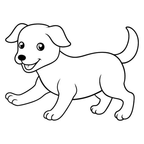 Ilustraci N De Arte Vectorial Para Colorear Libros Para Perros