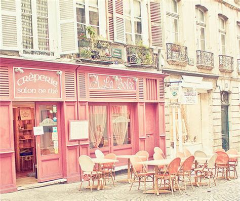 Free Download Cafe Cute France Paris Pink Postcards From Far Image