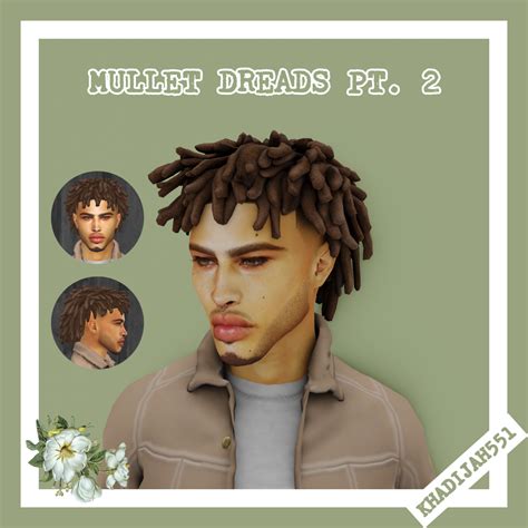 MULLET DREADS PT. 2 | Play sims 4, Sims, Sims hair