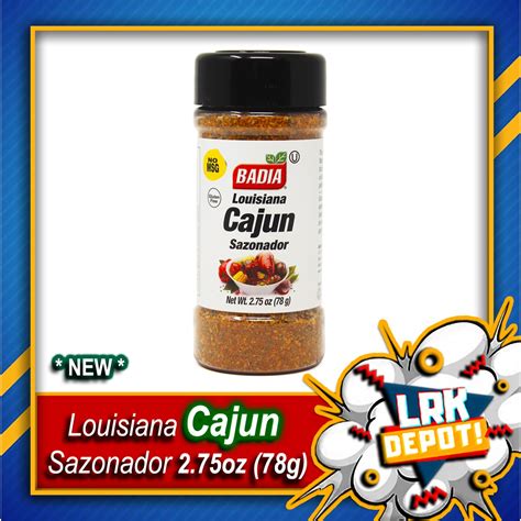 Badia Louisiana Cajun Sazonador 2 75oz 78g With Garlic Onion