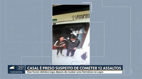 Vídeo Casal é Preso Suspeito De Cometer 12 Assaltos Em Farmácias Sp1