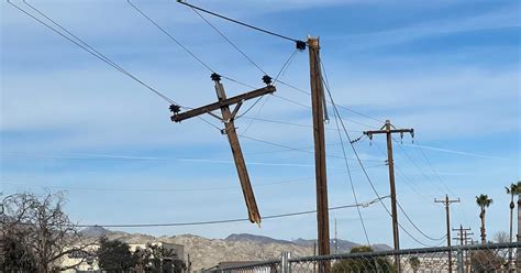 Broken Power Pole Causes Outage News