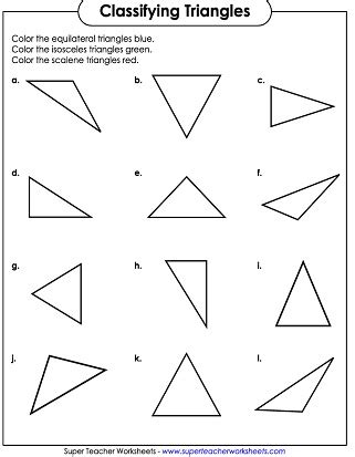 Clifying Triangles By Angles And Sides Worksheet Worksheets For