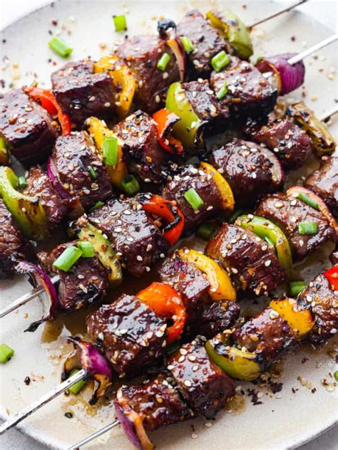 Grilled Asian Garlic Steak Skewers The Recipe Critic