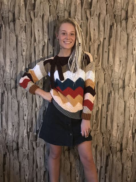 Ravelry Ez Breezy Zig Zag Sweater Pattern By Crojennifer