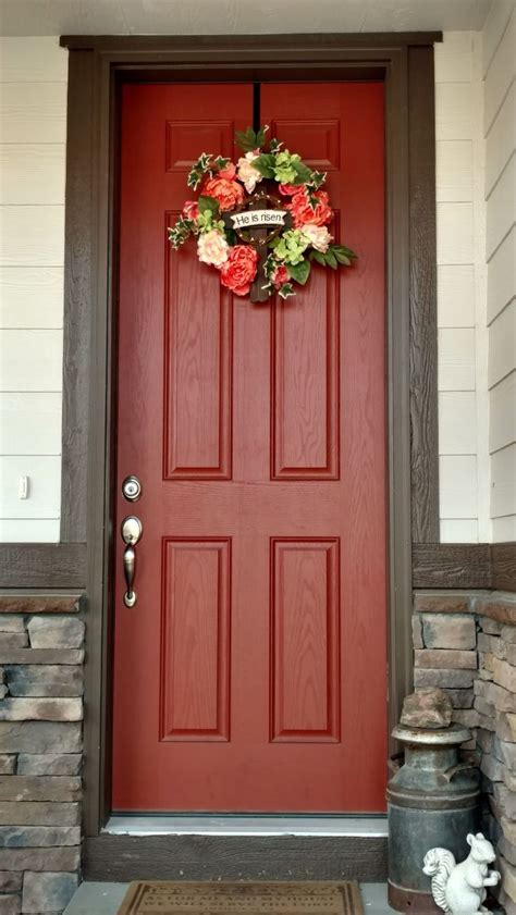 29 Front Door Colors For Beige Brick House Photos