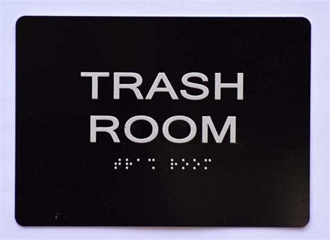 Trash Room Sign Ada Sign The Sensation Line Hpd Signs The Official Store