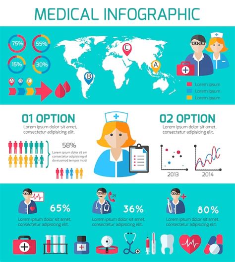 Free Vector Medical Infographic Template Design