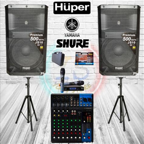 Jual Paket Sound Huper Audio Profesional Inch Js Mixer Yamaha