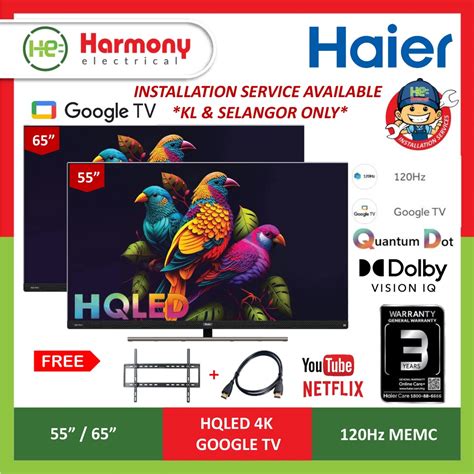 FREE DELIVERY KL HAIER H55S900UX H65S900UX 55 65 4K HQLED UHD