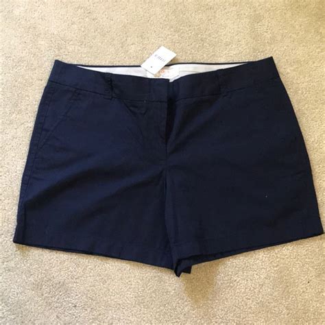 J Crew Shorts Nwt J Crew Navy Blue Cotton Shorts Poshmark